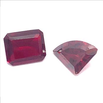 5.93ctw Natural African Untreated Garnet Gemstones 10X10 mm