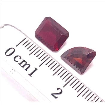 5.93ctw Natural African Untreated Garnet Gemstones 10X10 mm