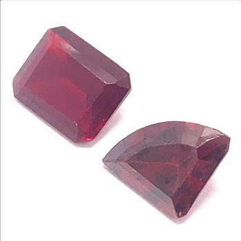 5.93ctw Natural African Untreated Garnet Gemstones 10X10 mm