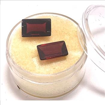 6.49ctw Natural Untreated Indian Almandite Garnet Loose Gemstones 10X7 MM
