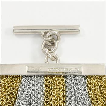 Adami & Martucci Italian Designer Mesh Collection Two Tone Set of Necklace & Bracelet