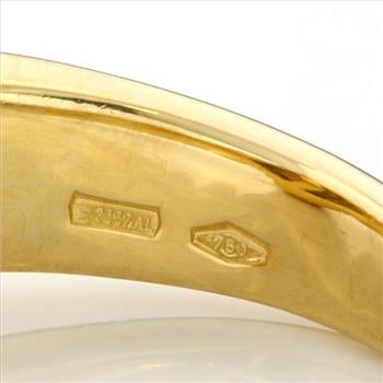 BVLGARI Gold 18k Two Tone with Diamond and Ruby Naturalia Fish Ring