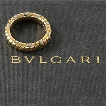 Estate  Bvlgari   18k Tri-Color Gold Band Ring sz 6.5