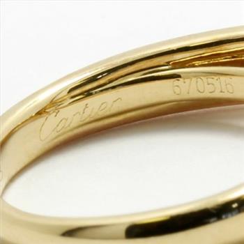 Estate Cartier Solid 18k Tri-color Gold G-VS1 Diamond Solitaire Engagement Ring sz 4.5 (3039)