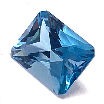 Genuine 3.62ctw Emerald Cut London Blue Topaz Loose Gemstone 10X8 MM