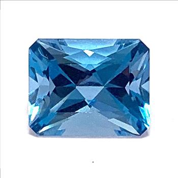 Genuine 3.62ctw Emerald Cut London Blue Topaz Loose Gemstone 10X8 MM