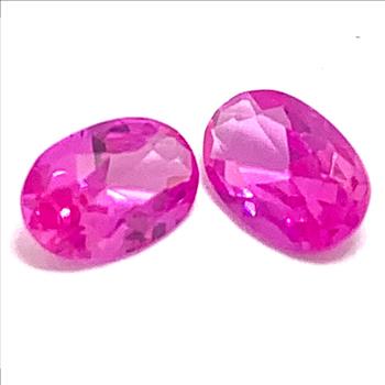 Lot Of 1.53ctw Natural  Matching Pink Topaz Loose Gemstones 6x3mm