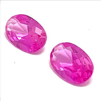 Lot Of 1.53ctw Natural  Matching Pink Topaz Loose Gemstones 6x3mm