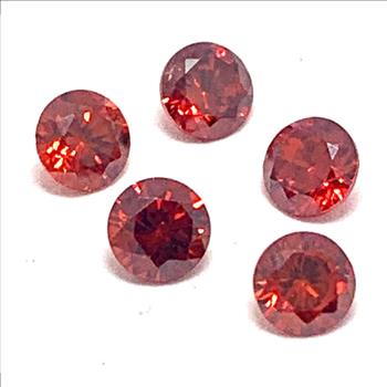 Lot Of 2.26ctw Natural  Garnet Loose Gemstones 3mm