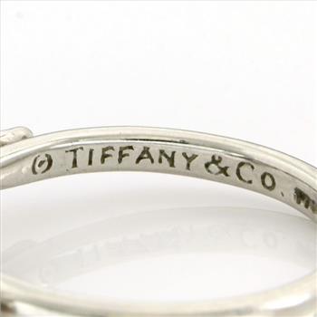 Tiffany & Co -Elsa Peretti -Platinum (950) - 0.25 ct Round Cut Diamond, Ring Size: 4