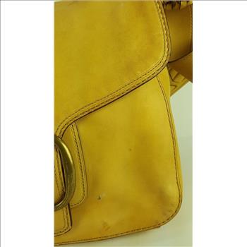 COACH Bleecker Legacy Tattersall Flap Vachetta Leather Shoulder Bag 11419 RARE