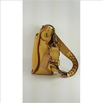 COACH Bleecker Legacy Tattersall Flap Vachetta Leather Shoulder Bag 11419 RARE