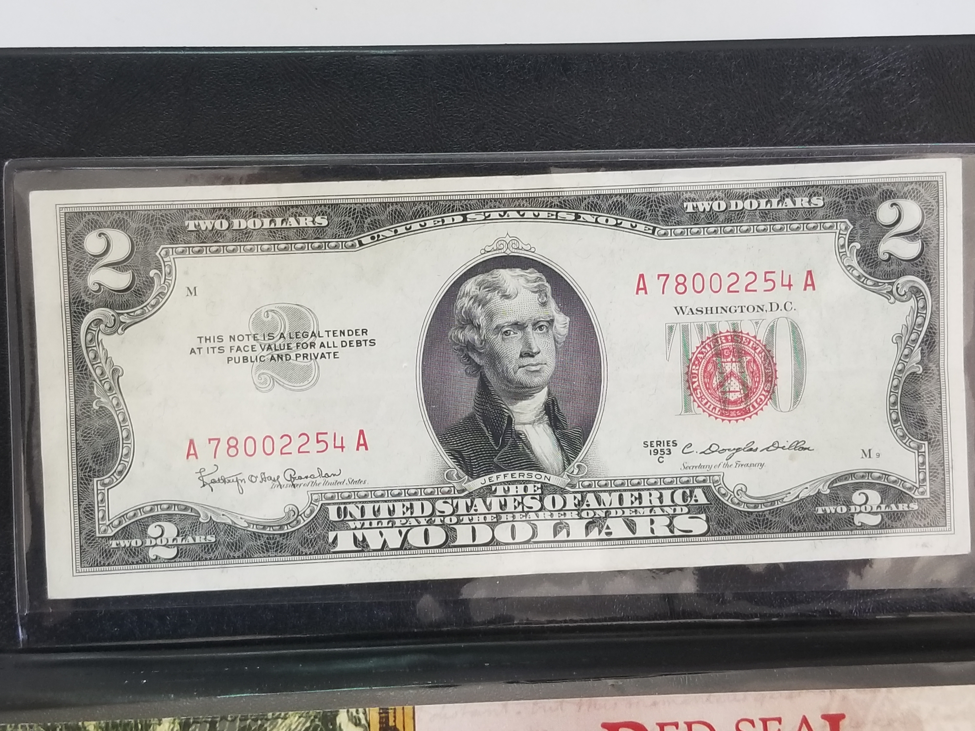 1953 Dollar2 Bill Red Seal Value - v8p220h
