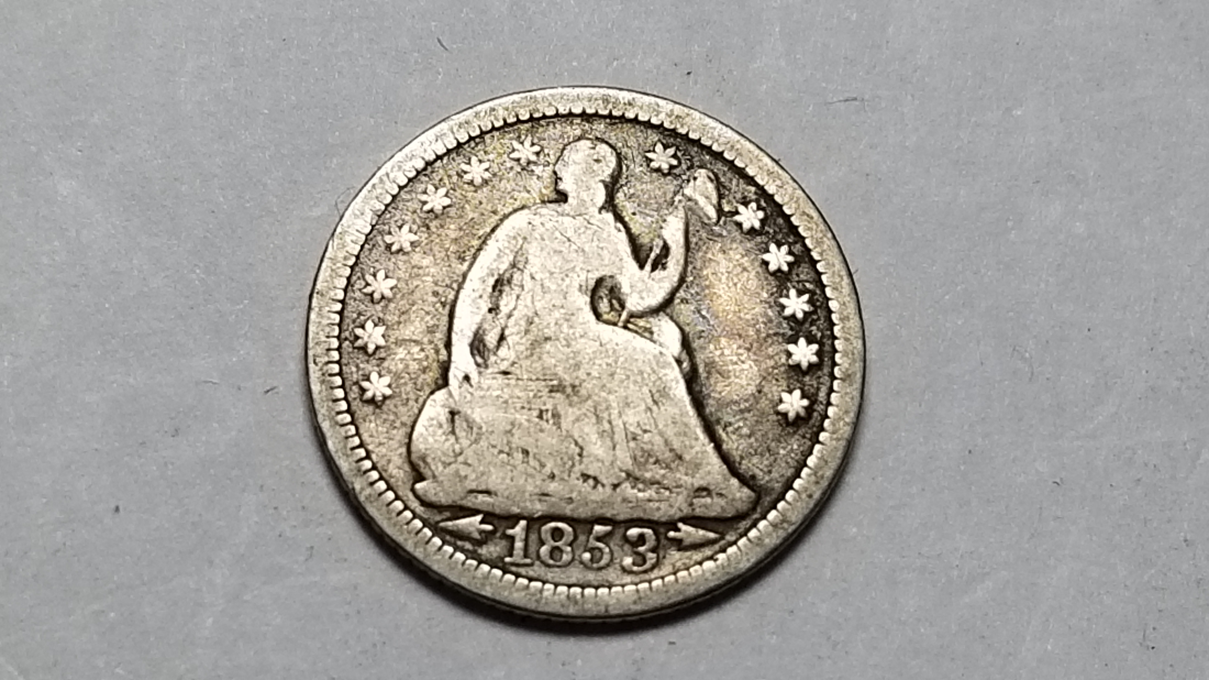 1853 Seated Liberty Half Dime | Property Room