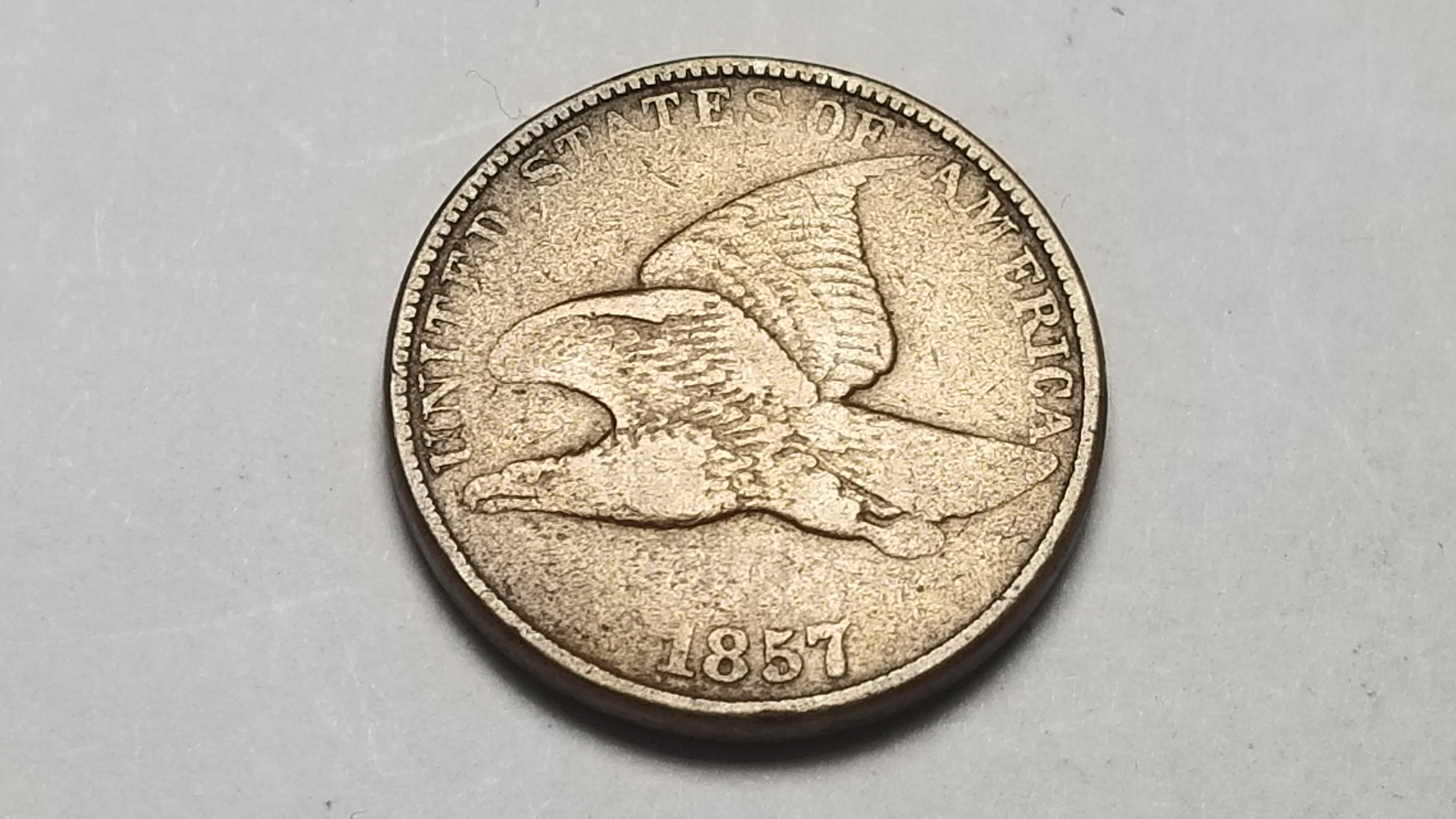 1857 Flying Eagle Cent Penny High Grade | Property Room