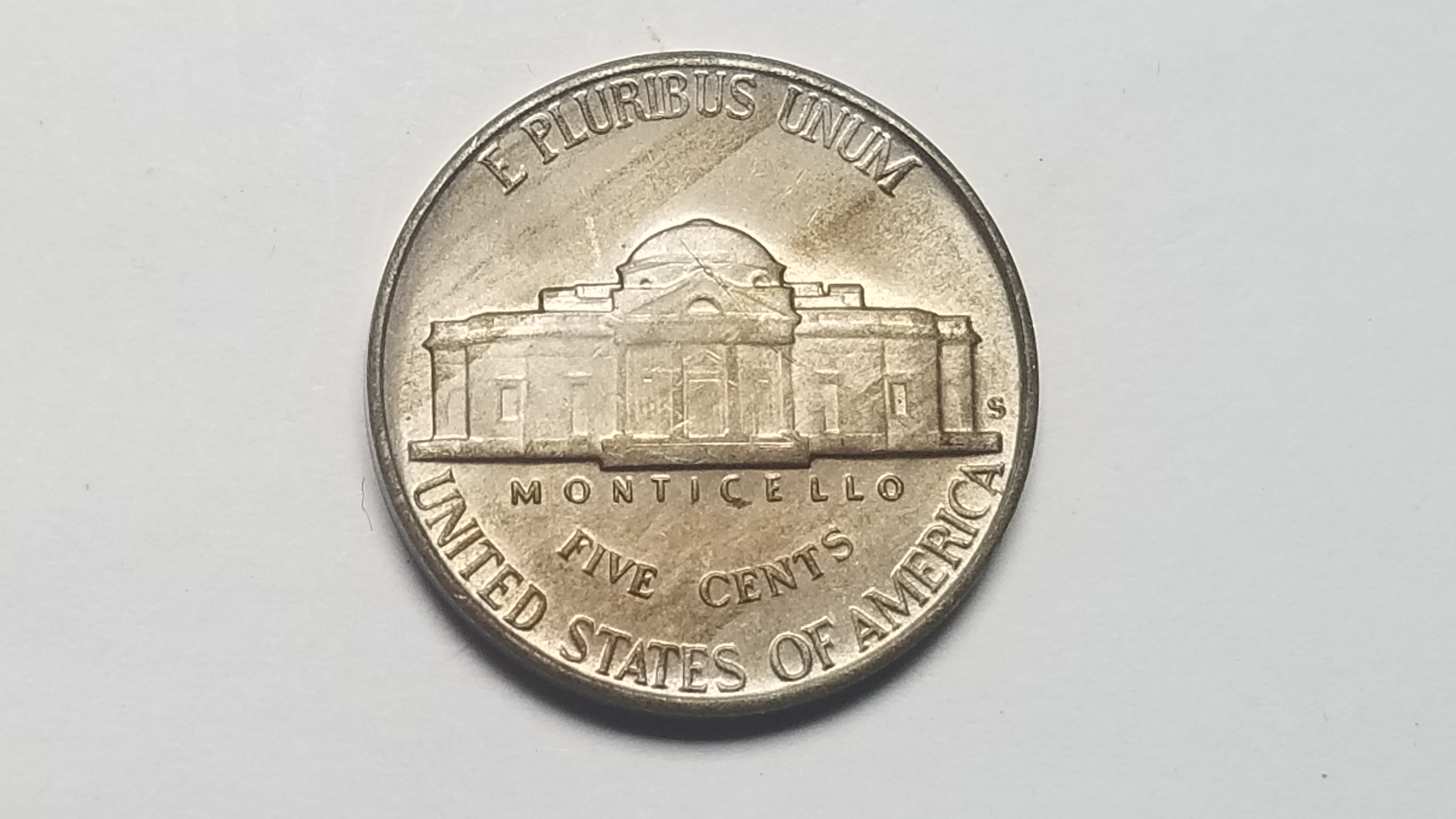 1946 S Jefferson Nickel Gem Uncirculated Property Room