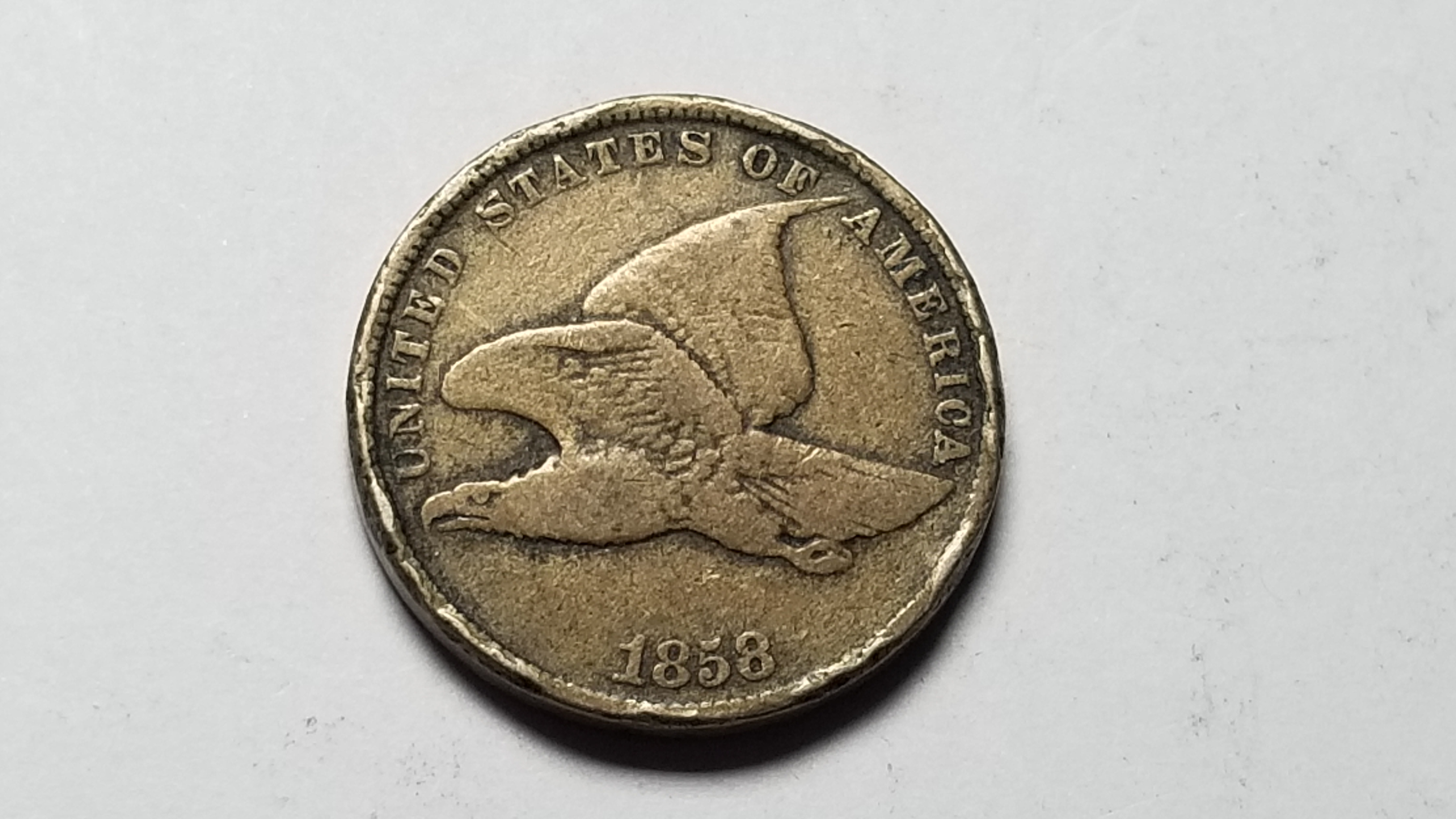 1858 flying eagle cent penny property room