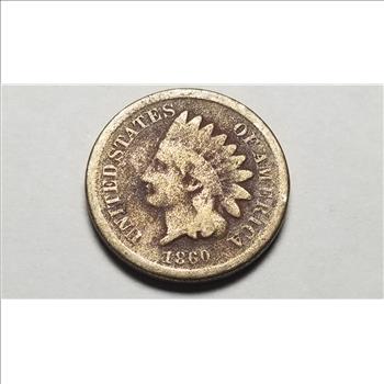1860 Indian Head Cent Penny 