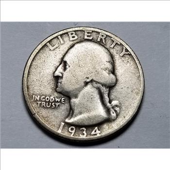 1934 Washington Quarter High Grade 