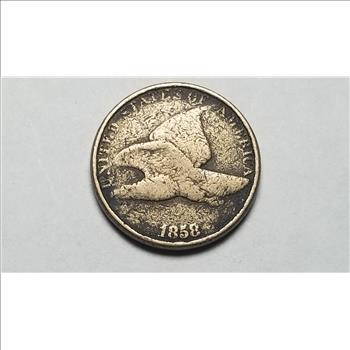1858 Flying Eagle Cent Penny 