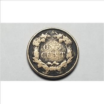 1858 Flying Eagle Cent Penny 