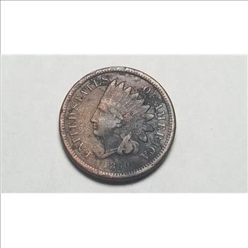 1860 Indian Head Cent Penny Copper Nickel 