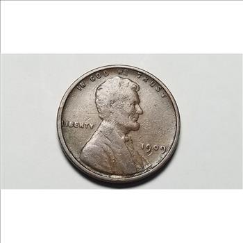 1909 VDB Lincoln Cent Wheat Penny High Grade 