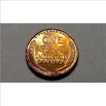 1940 Lincoln Cent Wheat Penny Gem Proof Toned 