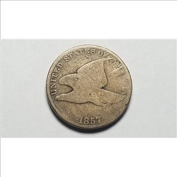 1857 Flying Eagle Cent Penny 