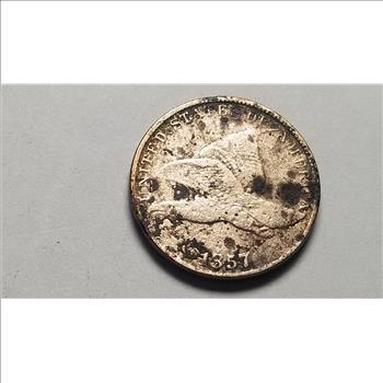1857 Flying Eagle Cent Penny 