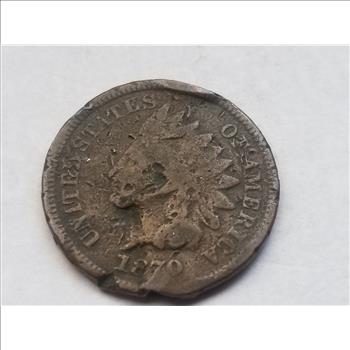 1870 Indian Head Cent Penny 