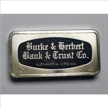 1971 1000 Grains Solid Sterling Silver Virginia 