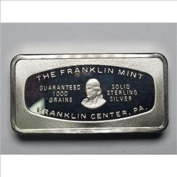 1971 1000 Grains Solid Sterling Silver Virginia 