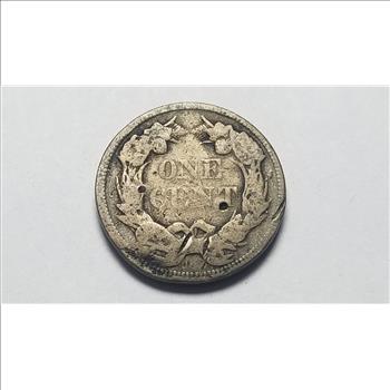 1858 Flying Eagle Cent Penny 