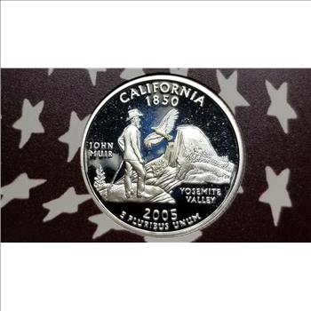 2005 S Silver California State Quarter Gem Proof Cameo 