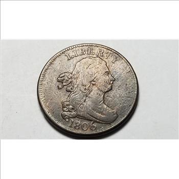 1806 Draped Bust Half Cent High Grade 