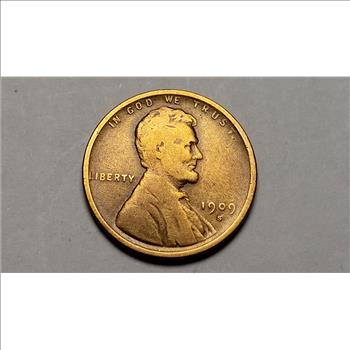 1909 S Lincoln Cent Wheat Penny High Grade Rare 