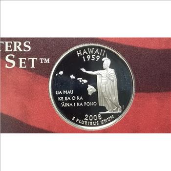 2008 S Silver Hawaii State Quarter Gem Proof Cameo 