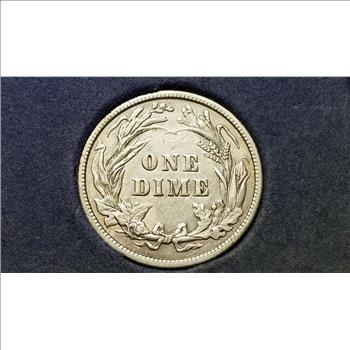 1908 Barber Dime Very High Grade From A Set 