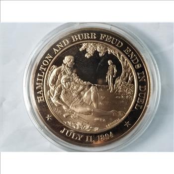 1804 Hamilton and Burr Feud Ends In Duel Commemorative Coin