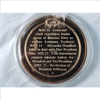 1804 Hamilton and Burr Feud Ends In Duel Commemorative Coin