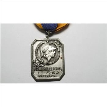 1932 John D. Wells School Sterling Silver Graduation Medallion