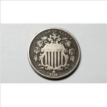 1868 Shield Nickel 