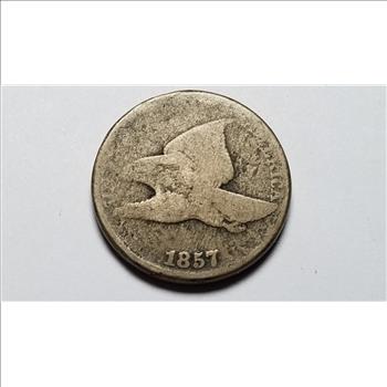 1857 Flying Eagle Cent Penny 
