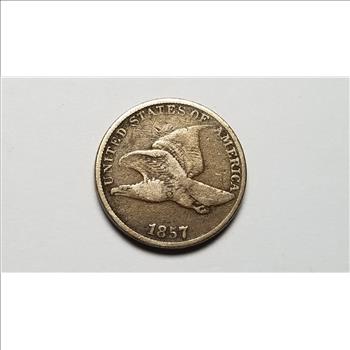 1857 Flying Eagle Cent Penny 