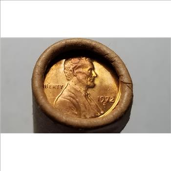 1972 S Lincoln Cent Penny Original Uncirculated Roll 