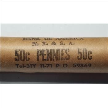 1972 S Lincoln Cent Penny Original Uncirculated Roll 