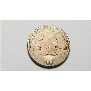 1857 Flying Eagle Cent Penny 