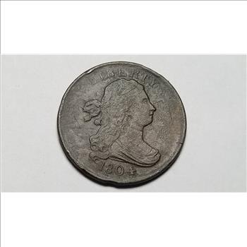 1804 Draped Bust Half Cent High Grade 