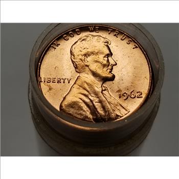 1962 Lincoln Cent Penny Original Uncirculated Roll 